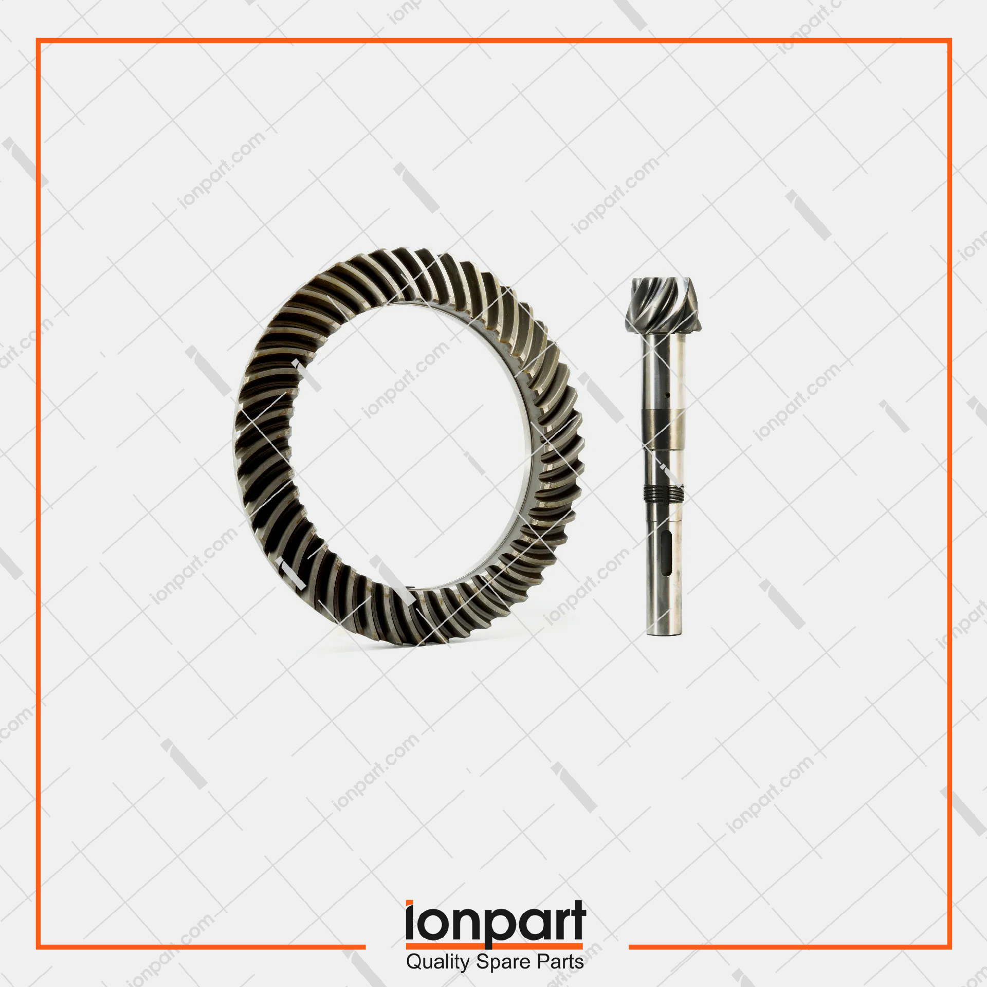 Reduction Gear  Pinion-Crown  (7 x 47) Compatible With Gallignani Hay Baler 06.04.003
