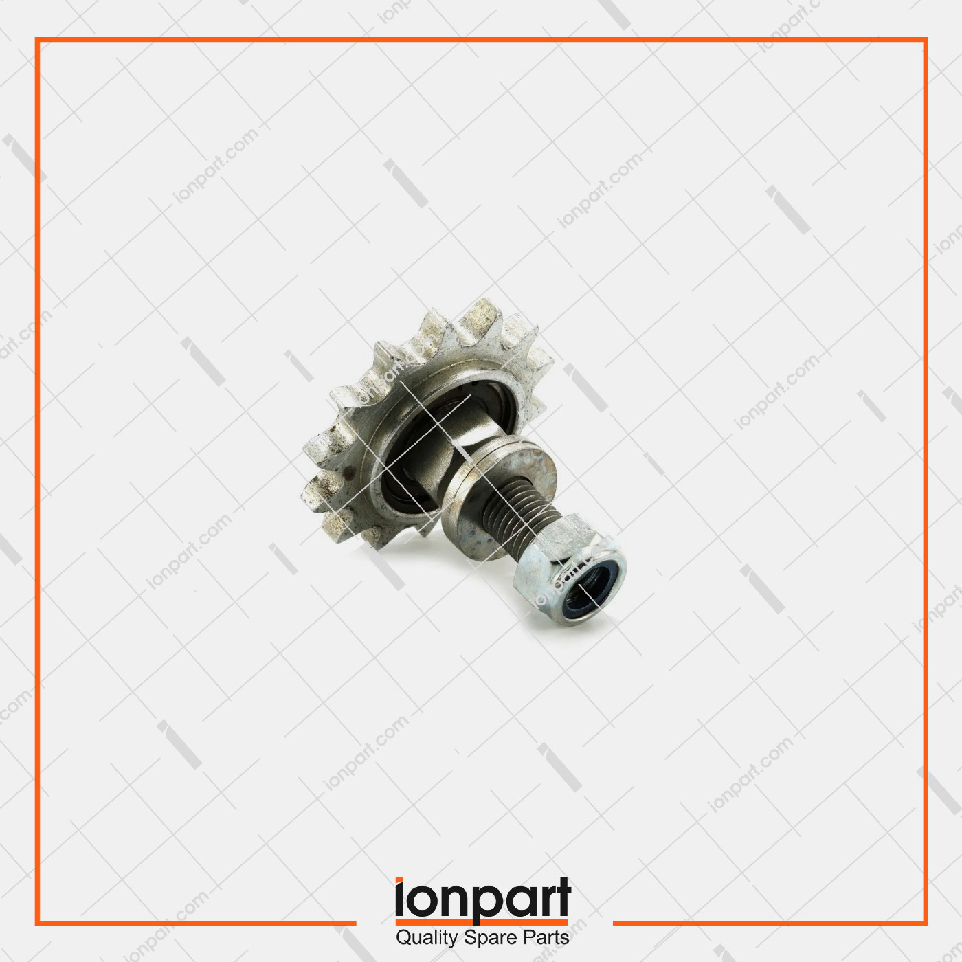 Right Fork Pinion and Pin Compatible With Gallignani Hay Baler  24.02.005 + 12.02.008