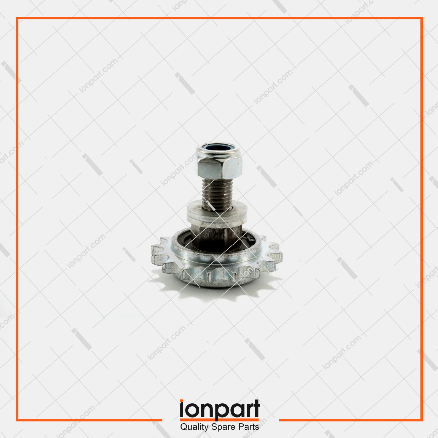 Right Fork Pinion and Pin Compatible With Gallignani Hay Baler  12.02.107 + 12.02.008
