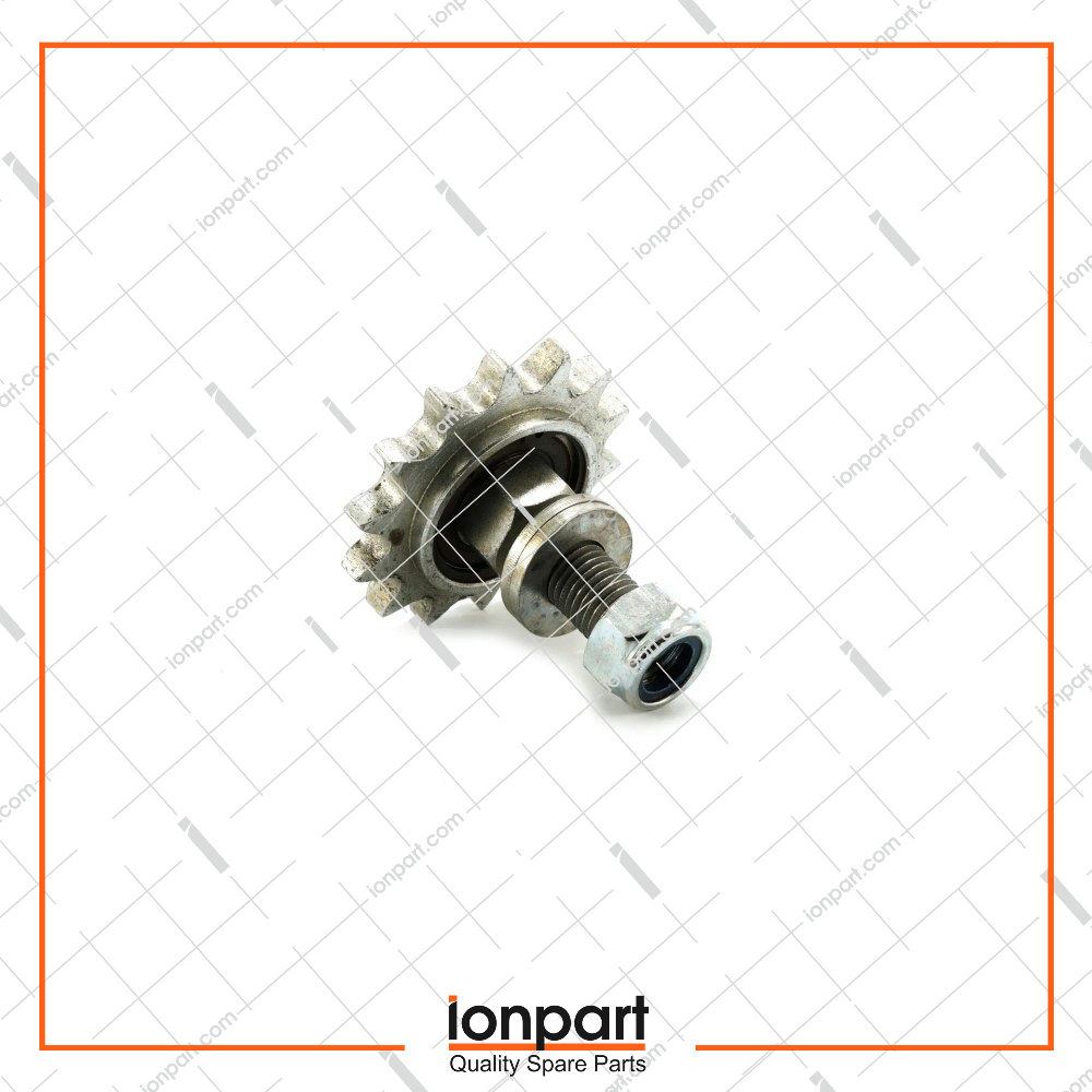 Right Fork Pinion and Pin Compatible With Gallignani Hay Baler  24.02.005 + 12.02.008