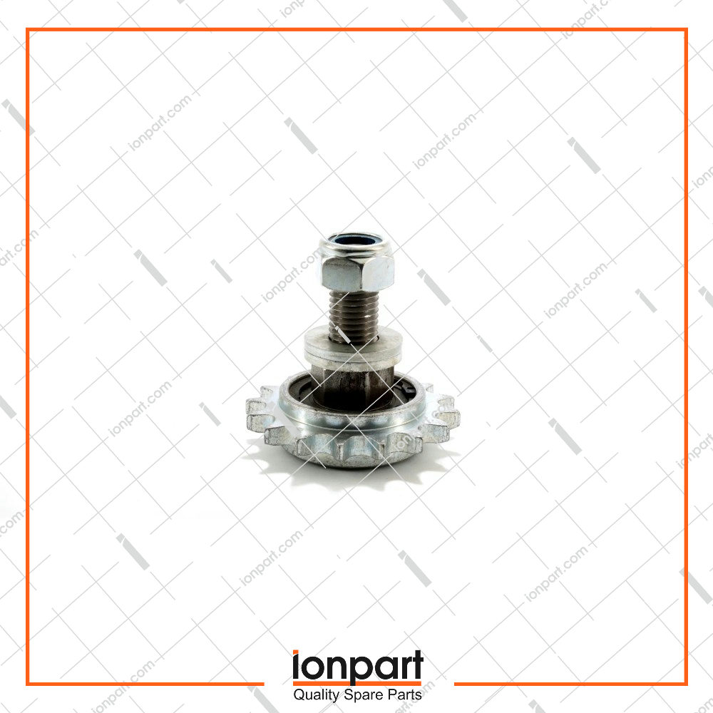 Right Fork Pinion and Pin Compatible With Gallignani Hay Baler  12.02.107 + 12.02.008