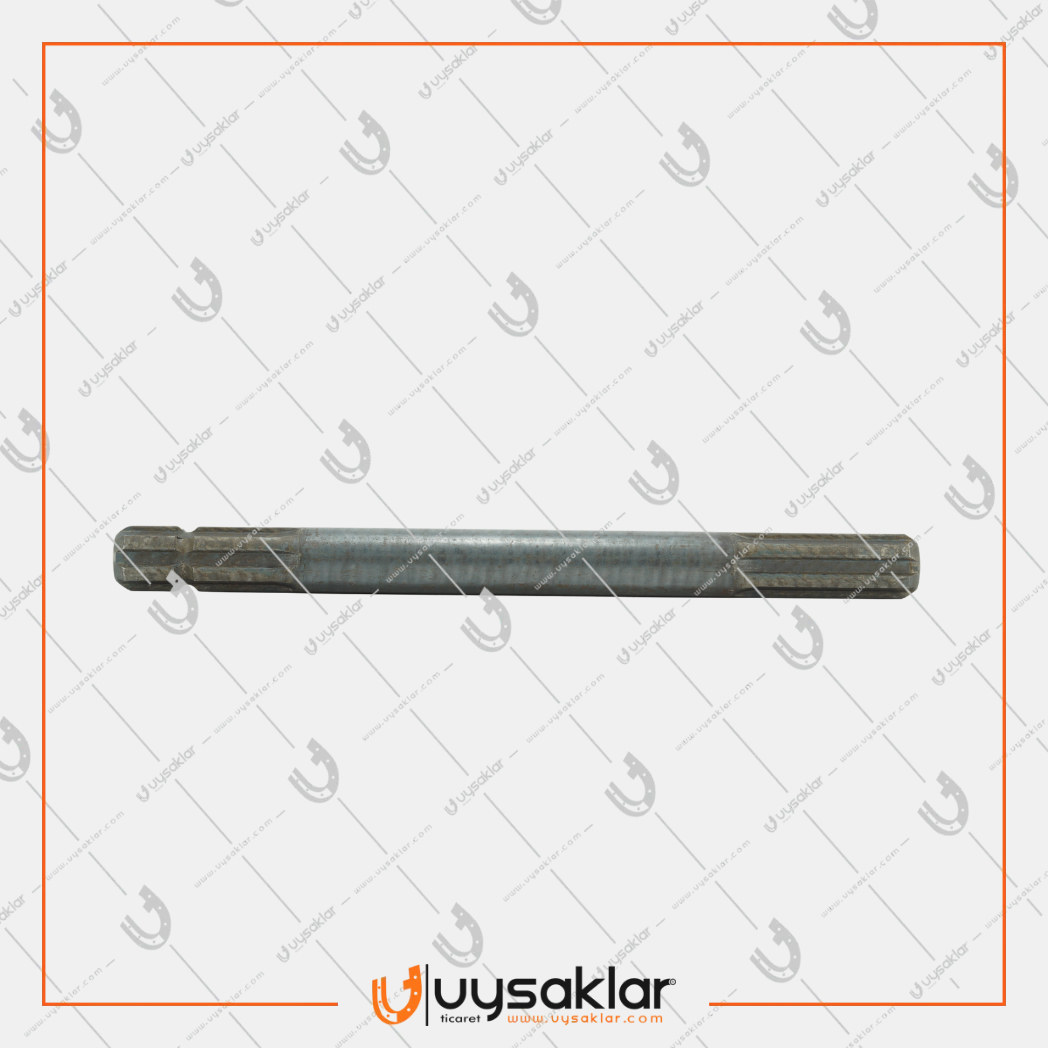 Balya Makinası Yaba Şaft İki Ucu Frezeli Mil (6 Kanallı)