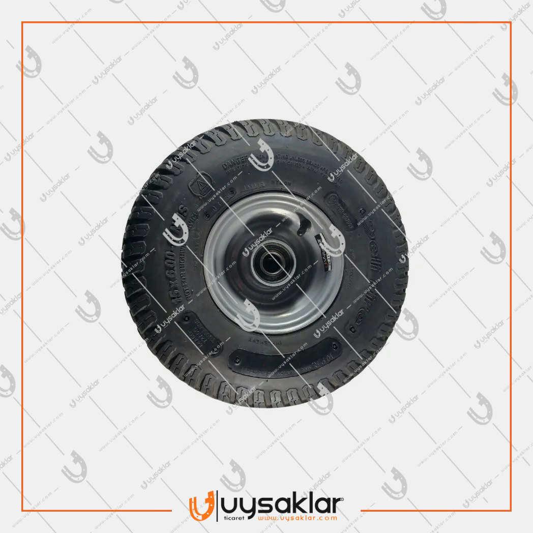 Şanzımanlı Ot Toplama Makinası (Helikopter) Lastik ve Jantı (15X6.00-6) DELI TIRE