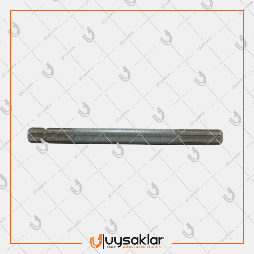 Balya Makinası Yaba Şaft İki Ucu Frezeli Mil (6 Kanallı)